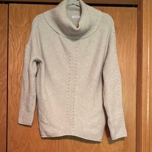 Reserved Light Tan size L Cowl Neck Sweater with Textured Knit